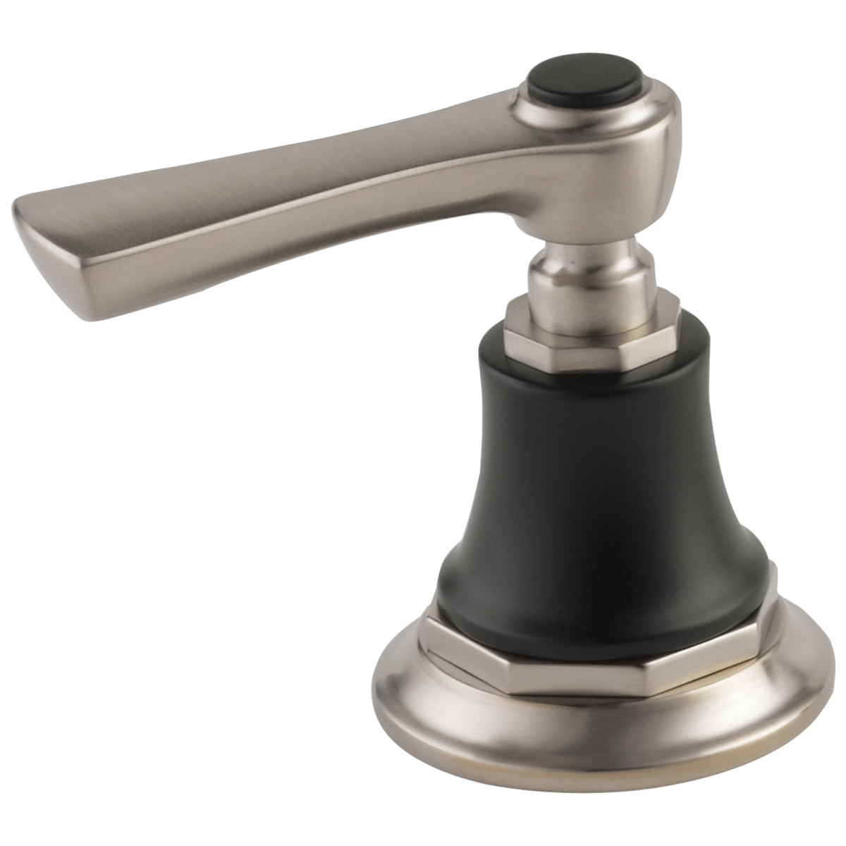 BRIZO Rook Roman Tub Faucet Lever Handle Kit — Luxe Nickel  /Matte Black