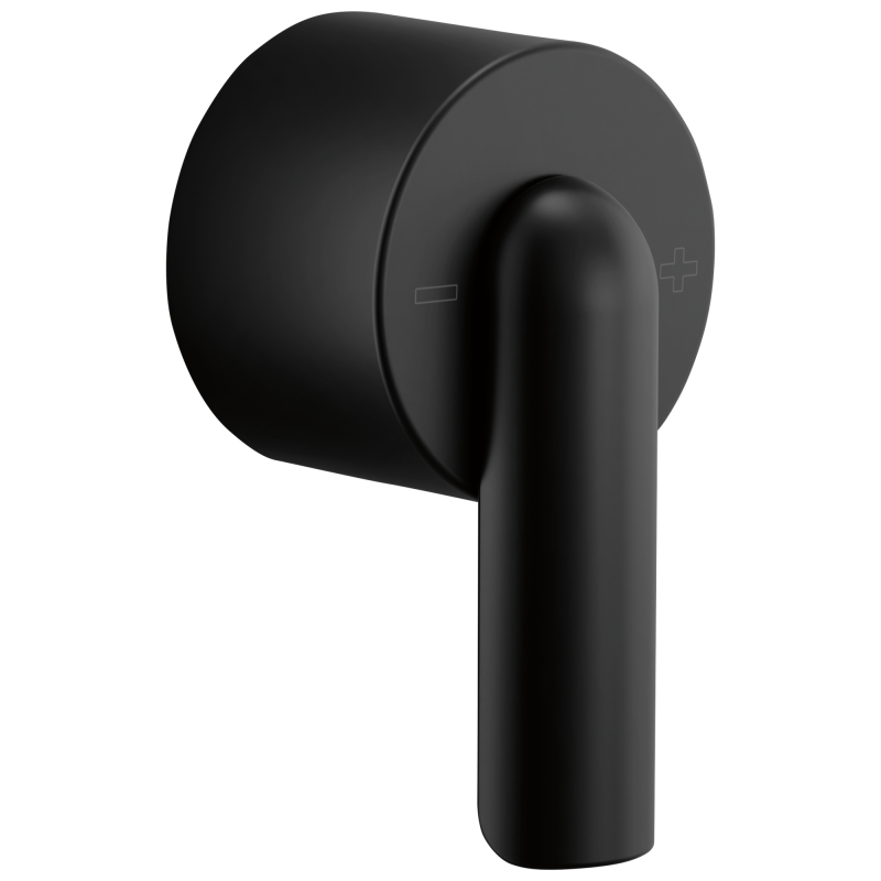 BRIZO Roccesco Sensori Thermostatic Valve Trim Bent Lever Handle Kit — Matte Black