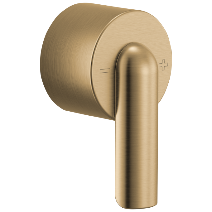 BRIZO Roccesco Sensori Thermostatic Valve Trim Bent Lever Handle Kit — Luxe Gold