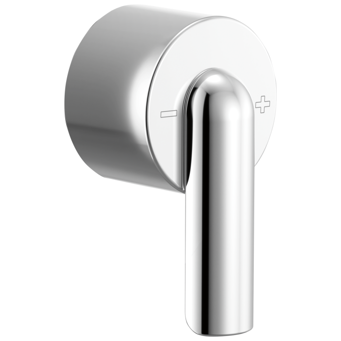 BRIZO Roccesco Sensori Thermostatic Valve Trim Bent Lever Handle Kit — Chrome