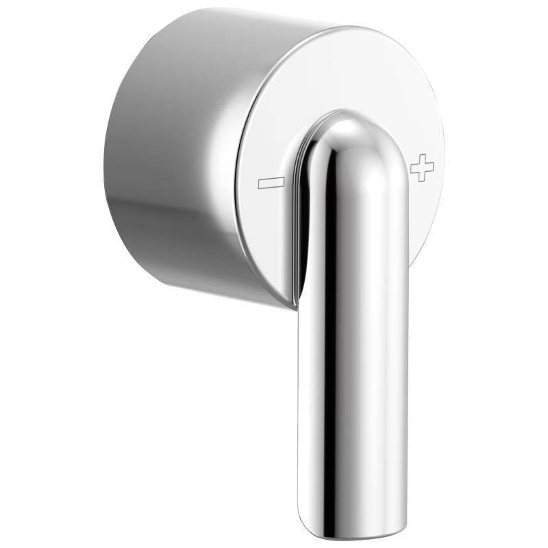 BRIZO Roccesco Sensori Thermostatic Valve Trim Bent Lever Handle Kit — Chrome