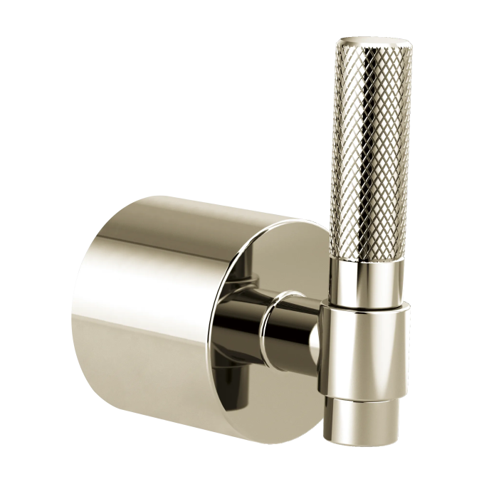 BRIZO Litze Single-Handle Floor Mount Tub Filler T-Lever Handle Kit — Polished Nickel