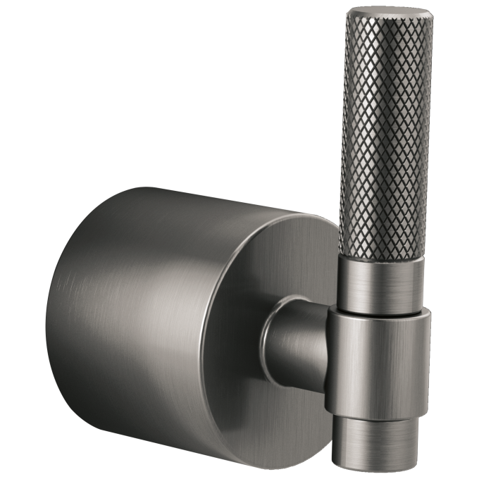 BRIZO Litze Single-Handle Floor Mount Tub Filler T-Lever Handle Kit — Luxe Steel