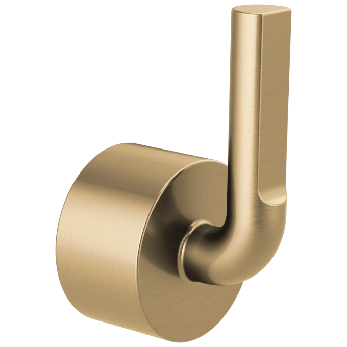 BRIZO Litze Single-Handle Floor Mount Tub Filler Notch Lever Handle Kit — Luxe Gold