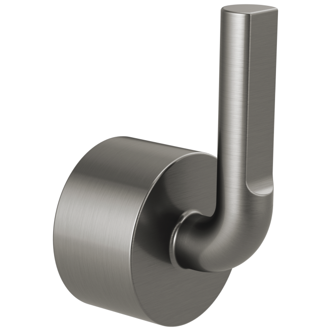 BRIZO Litze Single-Handle Floor Mount Tub Filler Notch Lever Handle Kit — Luxe Steel