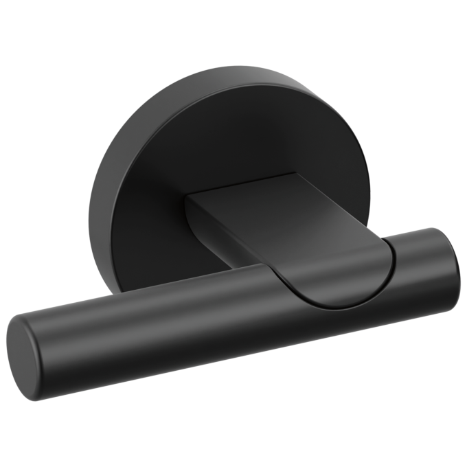 BRIZO Roccesco Two-Handle Wall Mount Tub Filler Lever Handle Kit — Matte Black