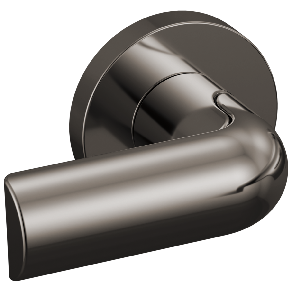 BRIZO Roccesco Two-Handle Wall Mount Tub Filler Bent Lever Handle Kit — Brilliance Black Onyx