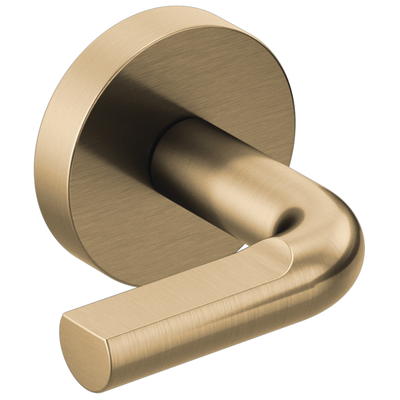 BRIZO Litze Two-Handle Wall Mount Tub Filler Notch Lever Handle Kit — Luxe Gold