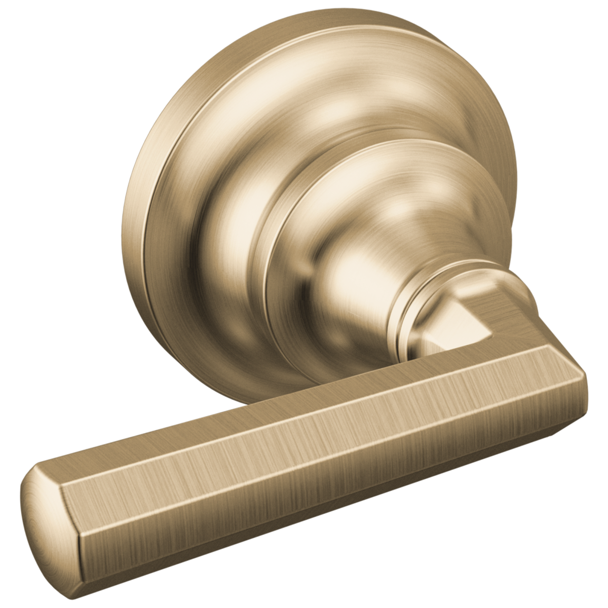 BRIZO Beauclere Two-Handle Wall Mount Tub Filler Lever Handle Kit — Luxe Gold