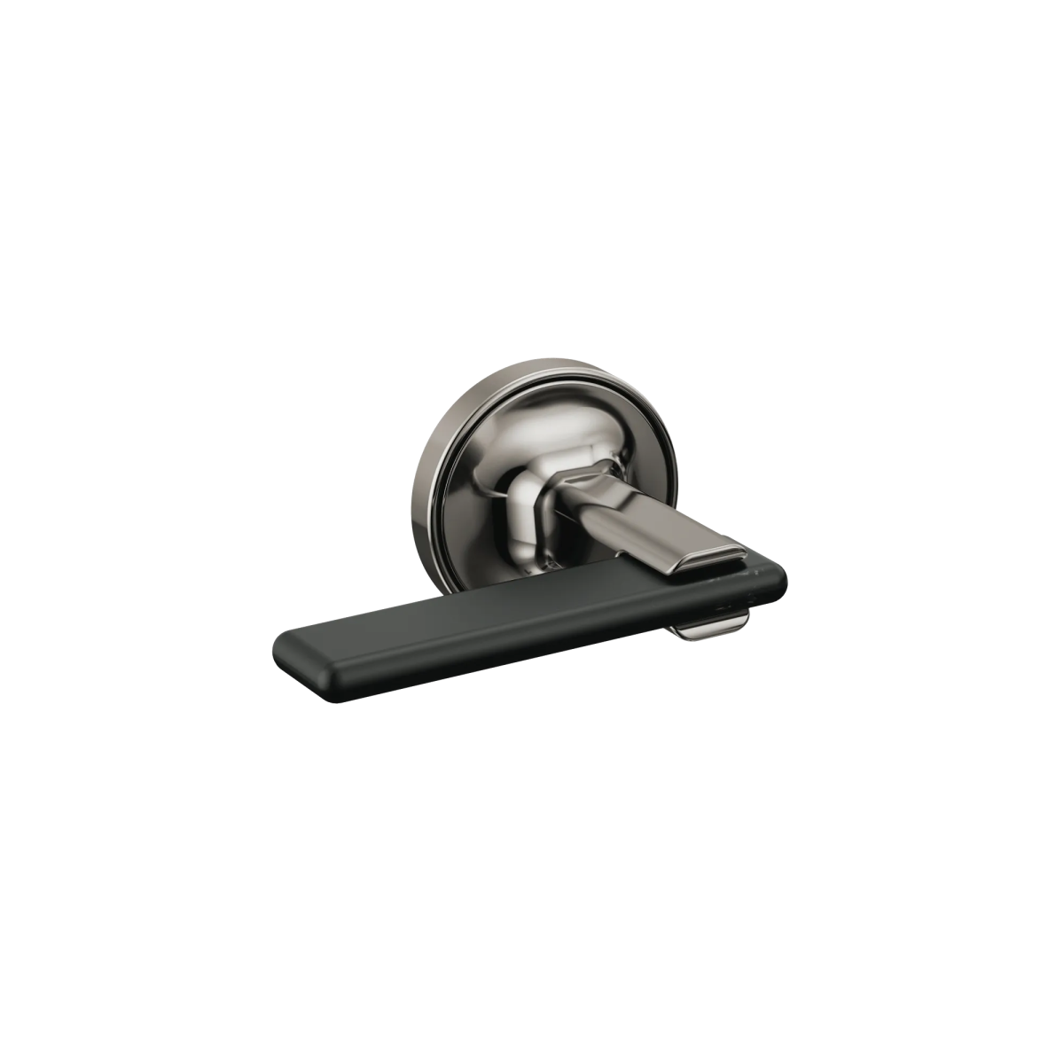 BRIZO Allaria Two-Handle Wall Mount Tub Filler Lever Handle Kit — Brilliance Black Onyx / Matte Black