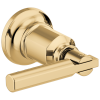 BRIZO Invari Two-Handle Wall Mount Tub Filler Lever Handle Kit — Polished Gold