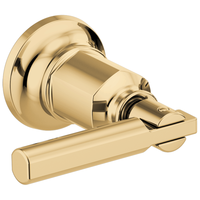 BRIZO Invari Two-Handle Wall Mount Tub Filler Lever Handle Kit — Polished Gold
