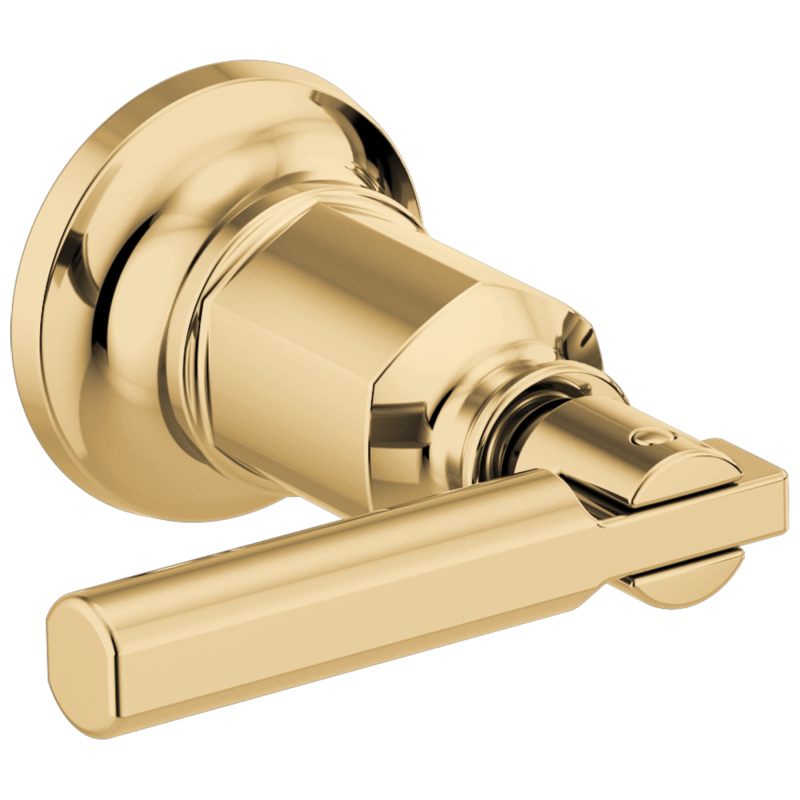 BRIZO Invari Two-Handle Wall Mount Tub Filler Lever Handle Kit — Polished Gold