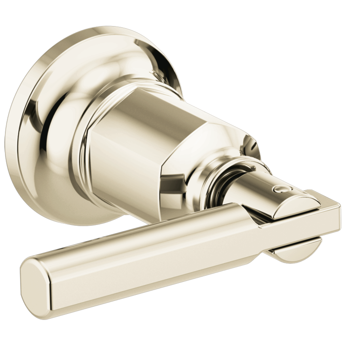 BRIZO Invari Two-Handle Wall Mount Tub Filler Lever Handle Kit — Polished Nickel