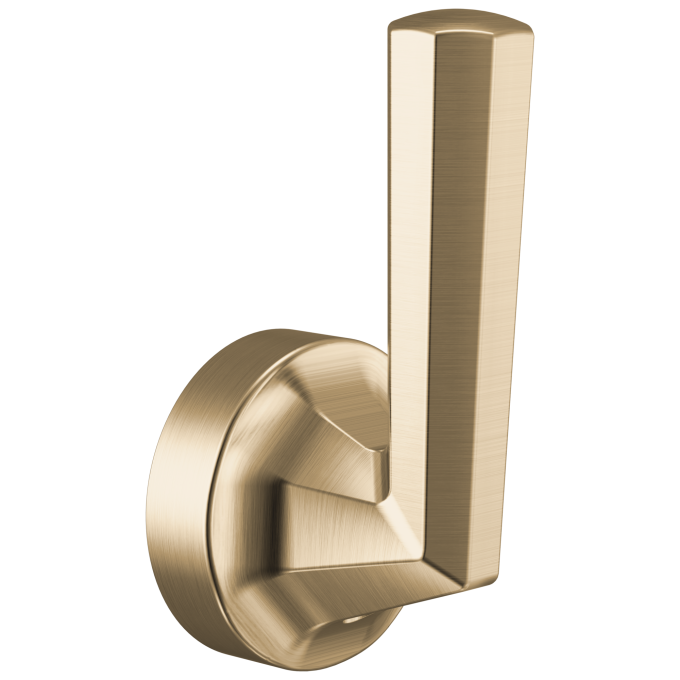 BRIZO Beauclere Single-Handle Floor Mount Tub Filler Lever Handle Kit — Luxe Gold