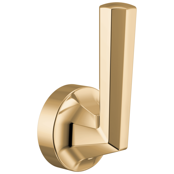 BRIZO Beauclere Single-Handle Floor Mount Tub Filler Lever Handle Kit — Polished Gold