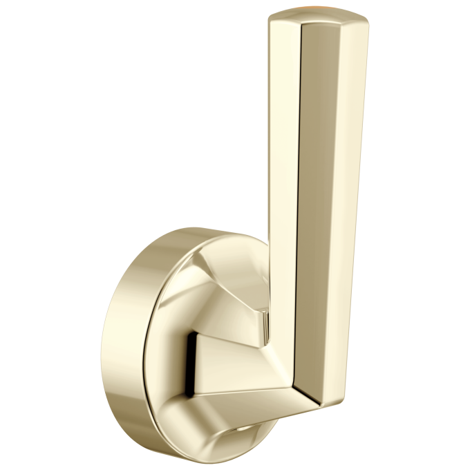 BRIZO Beauclere Single-Handle Floor Mount Tub Filler Lever Handle Kit — Polished Nickel