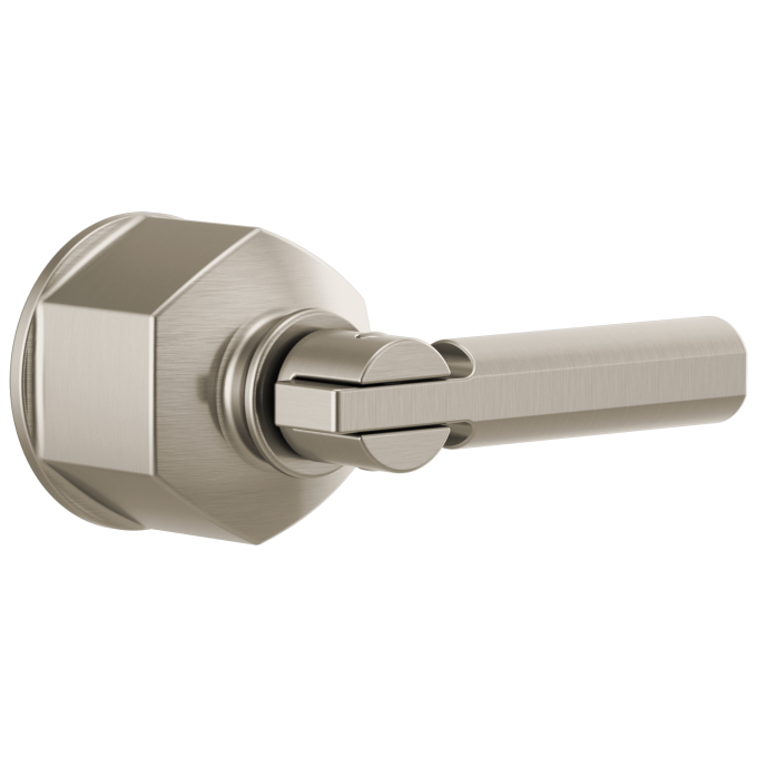 BRIZO Invari Single-Handle Floor Mount Tub Filler Lever Handle Kit — Luxe Nickel