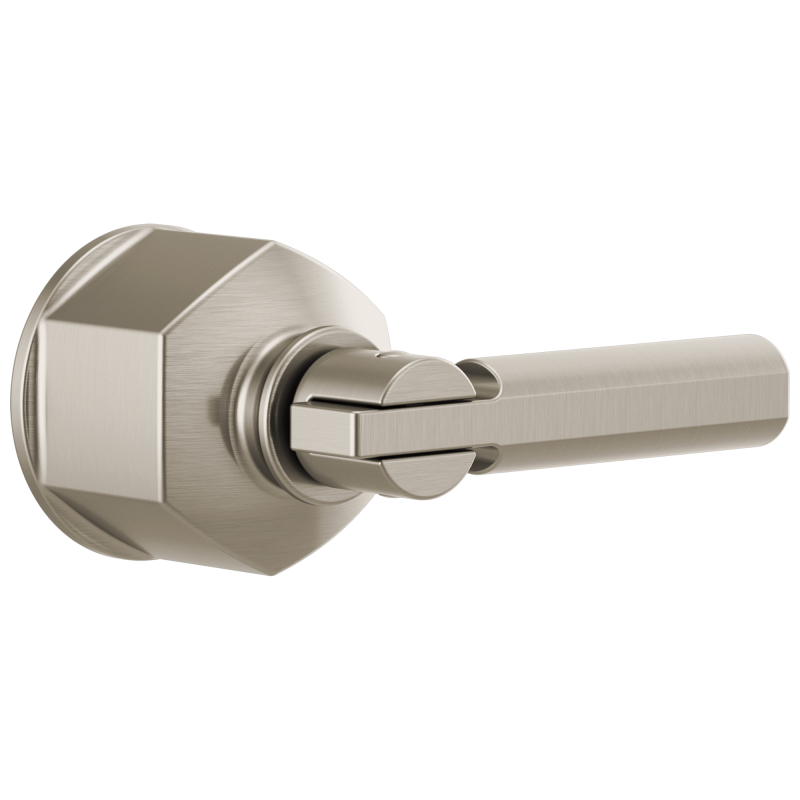 BRIZO Invari Single-Handle Floor Mount Tub Filler Lever Handle Kit — Luxe Nickel