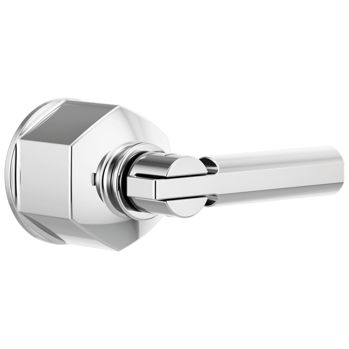 BRIZO Invari Single-Handle Floor Mount Tub Filler Lever Handle Kit — Chrome