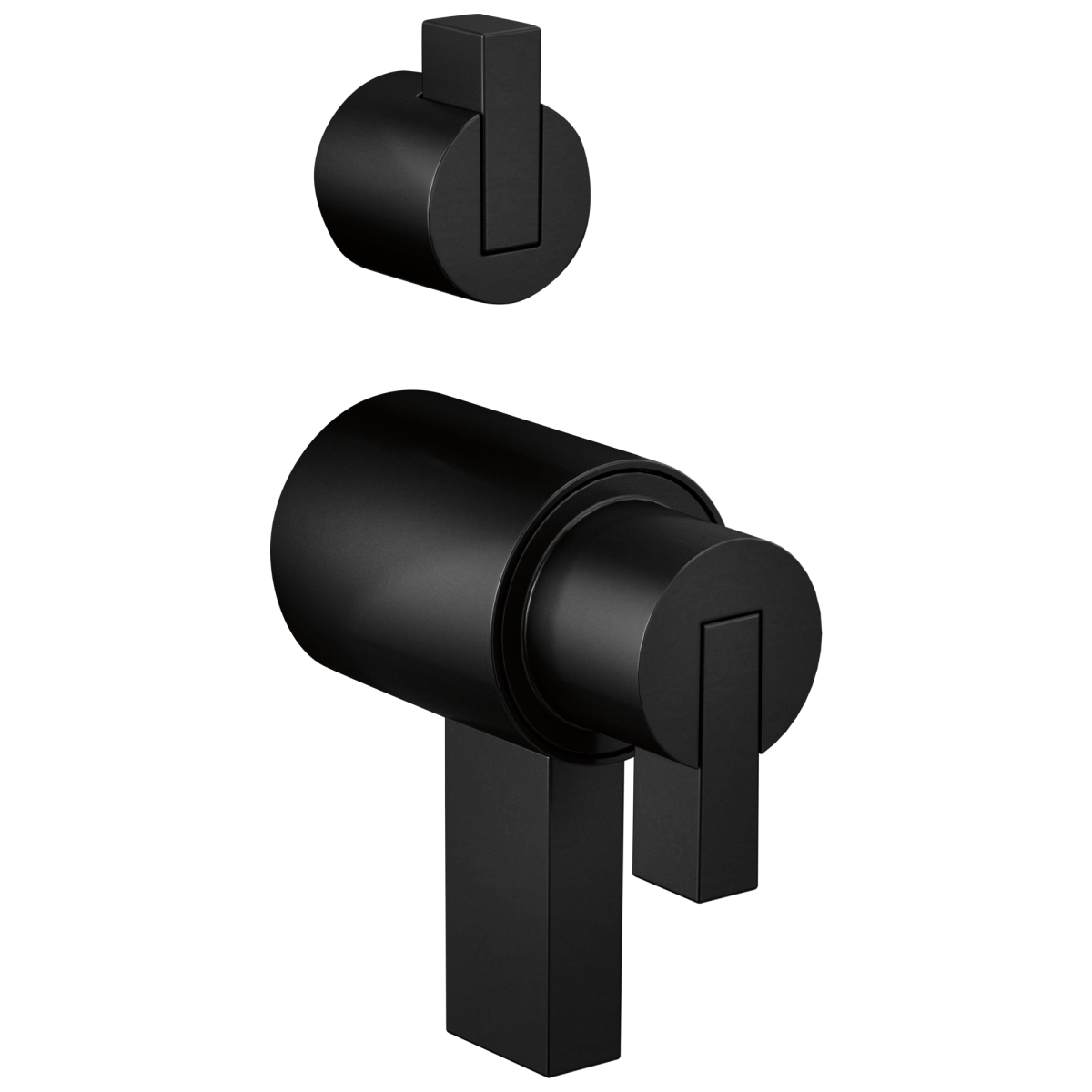 BRIZO Litze Tempassure Thermostatic Valve With Diverter Trim Handle Kit - Lever — Matte Black