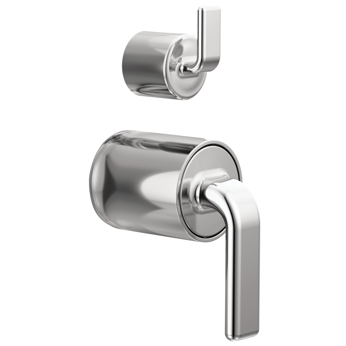BRIZO Allaria Pressure Balance Valve with Integrated Diverter Trim Twist Lever Handle Kit — Chrome