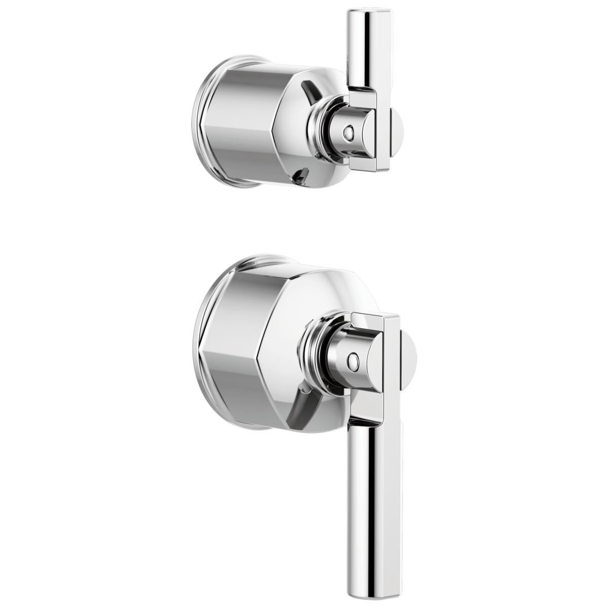 BRIZO Invari Pressure Balance Valve with Integrated Diverter Trim Lever Handle Kit — Chrome
