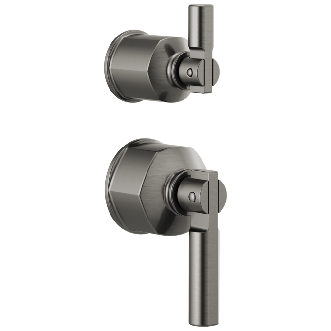 BRIZO Invari Pressure Balance Valve with Integrated Diverter Trim Lever Handle Kit — Luxe Steel