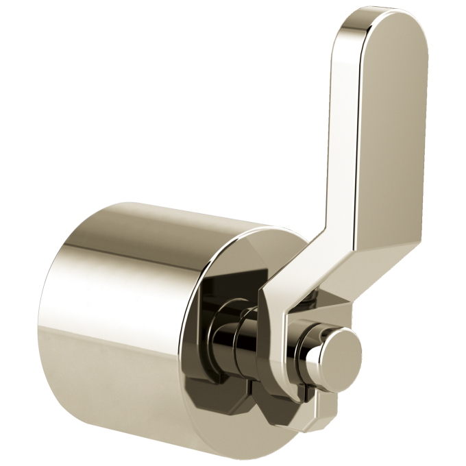 BRIZO Litze 3 And 6 Setting Diverter Trim Handle Kit - Industrial Lever — Polished Nickel