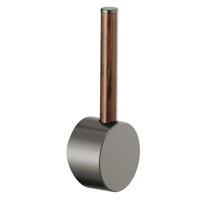 BRIZO Odin Bar Faucet Wood Lever Handle Kit — Luxe Steel / Wood