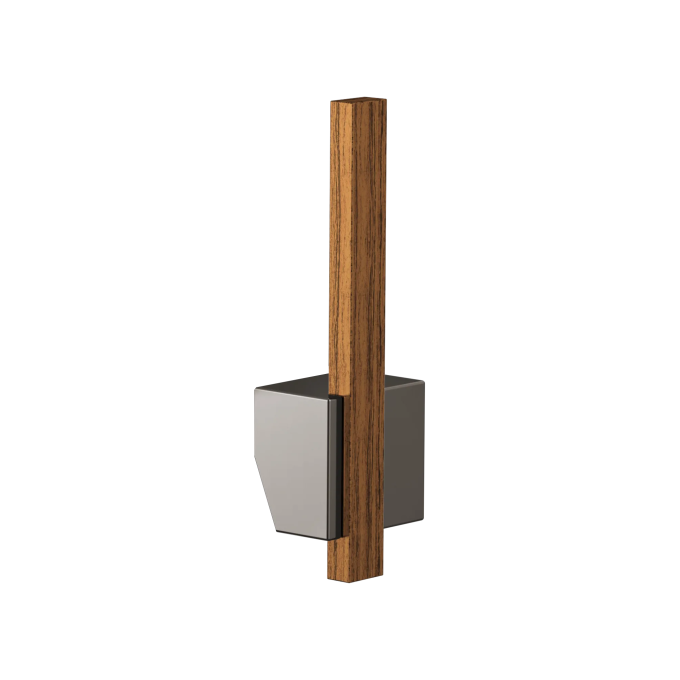 BRIZO Frank Lloyd Wright Pull-Down Kitchen Faucet Offset Wood Lever Handle Kit​ — Brilliance Black Onyx / Wood