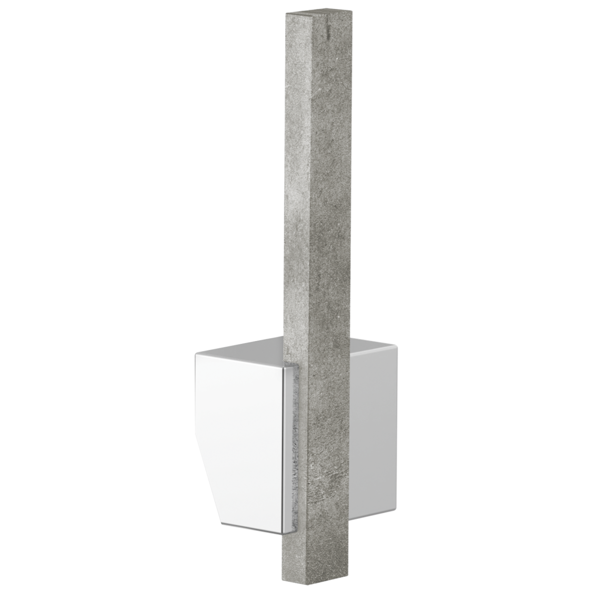 BRIZO Frank Lloyd Wright Pull-Down Kitchen Faucet Offset Concrete Lever Handle Kit​ — Polished Chrome / Concrete