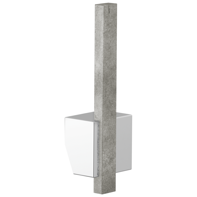 BRIZO Frank Lloyd Wright Pull-Down Kitchen Faucet Offset Concrete Lever Handle Kit​ — Polished Chrome / Concrete