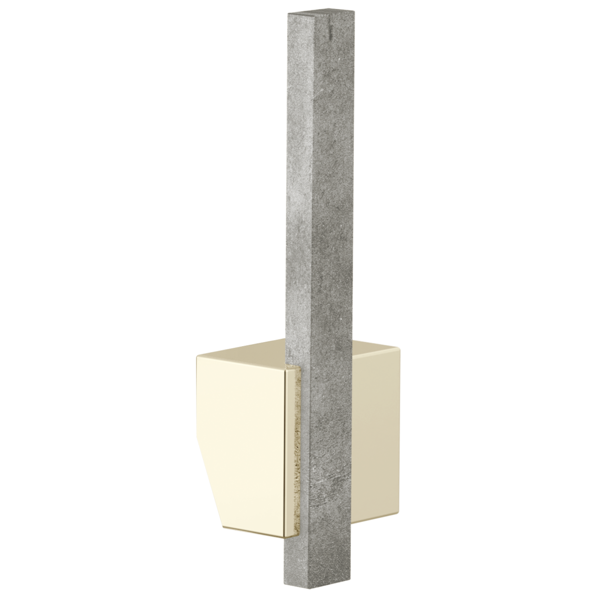 BRIZO Frank Lloyd Wright Pull-Down Kitchen Faucet Offset Concrete Lever Handle Kit​ — Polished Nickel / Concrete
