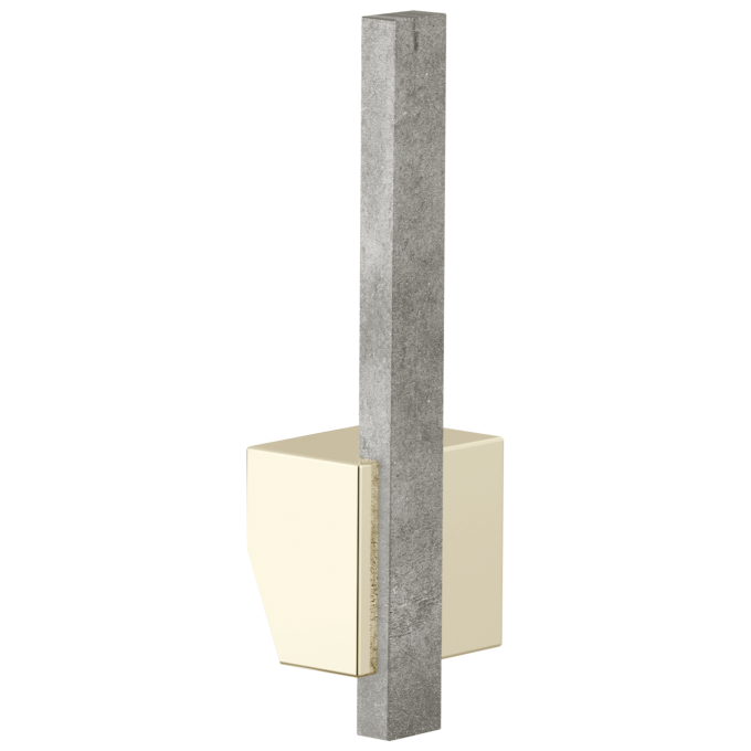 BRIZO Frank Lloyd Wright Pull-Down Kitchen Faucet Offset Concrete Lever Handle Kit​ — Polished Nickel / Concrete