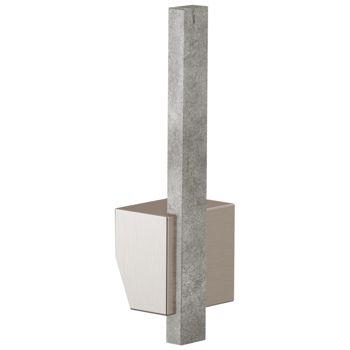 BRIZO Frank Lloyd Wright Pull-Down Kitchen Faucet Offset Concrete Lever Handle Kit​ — Stainless Steel / Concrete