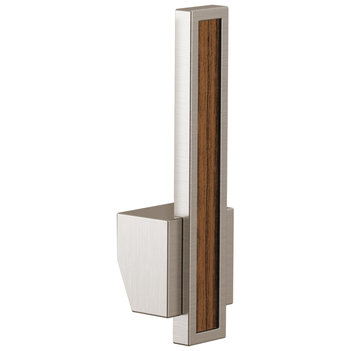 BRIZO Frank Lloyd Wright Pull-Down Kitchen Faucet Lever with Wood Inlay Handle Kit​ — Stainless / Wood