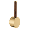BRIZO Odin Pull-Down Faucet Wood Lever Handle Kit — Polished Gold / Wood
