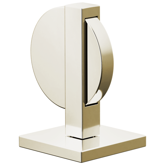BRIZO Frank Lloyd Wright Widespread Lavatory Lunar Handle Kit — Polished Nickel