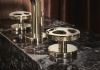 BRIZO Litze Widespread Lavatory Wheel Handle Kit — Polished Nickel