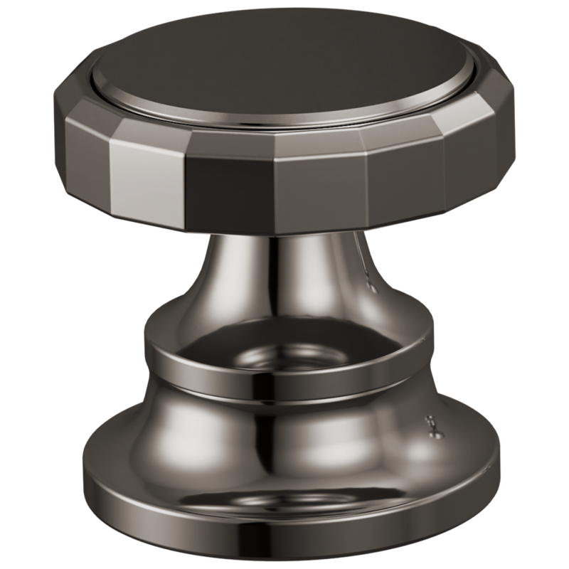 BRIZO Beauclere Widespread Lavatory Wheel Handle Kit — Brilliance Black Onyx