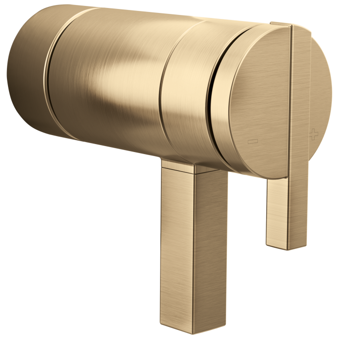BRIZO Frank Lloyd Wright TempAssure Thermostatic Valve Lunar Handle Kit — Luxe Gold
