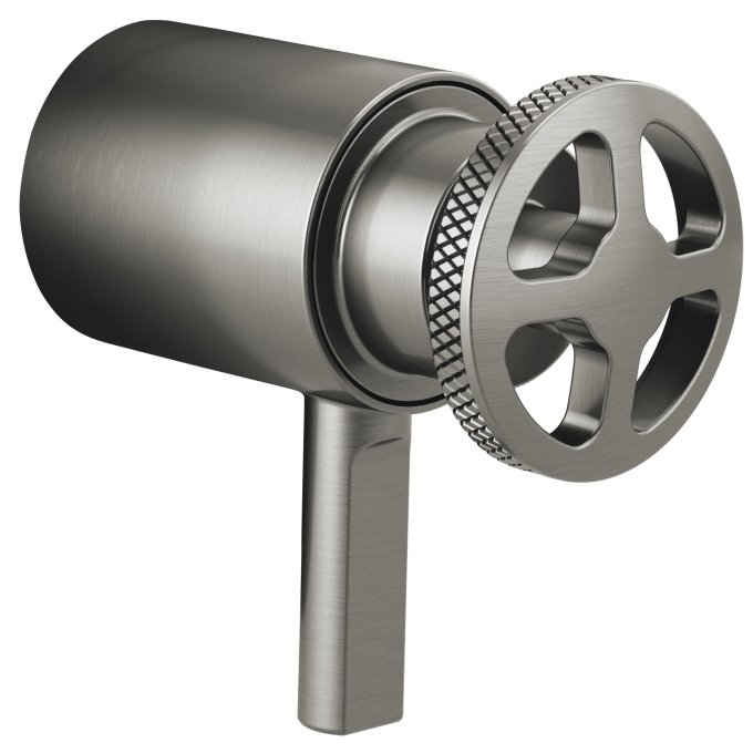 BRIZO Litze TempAssure Thermostatic Valve Trim Wheel Handle Kit — Luxe Steel