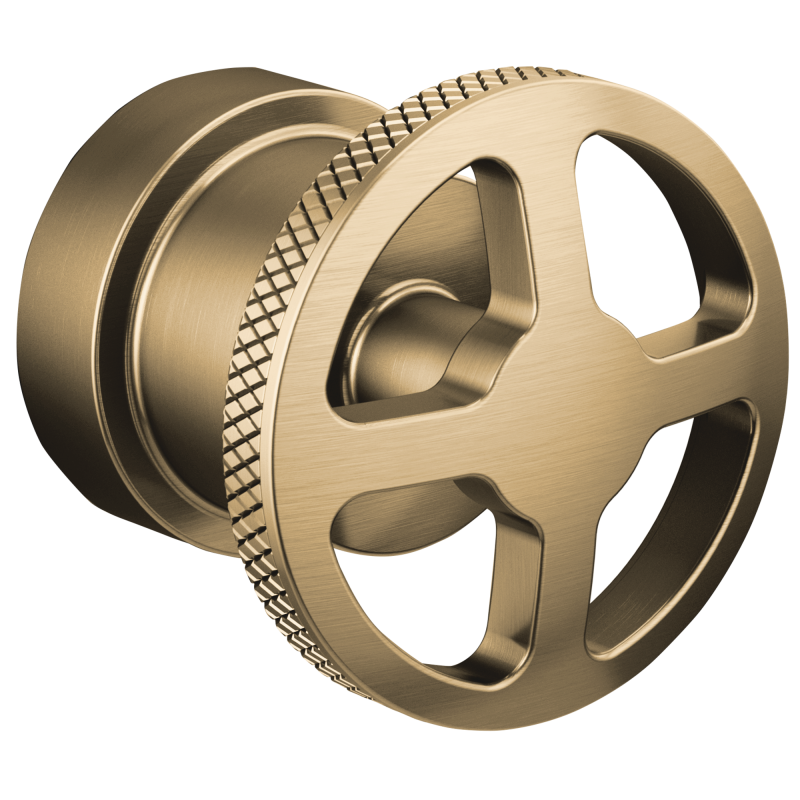 BRIZO Litze Pressure Balance Valve Only Trim Wheel Handle Kit — Luxe Gold