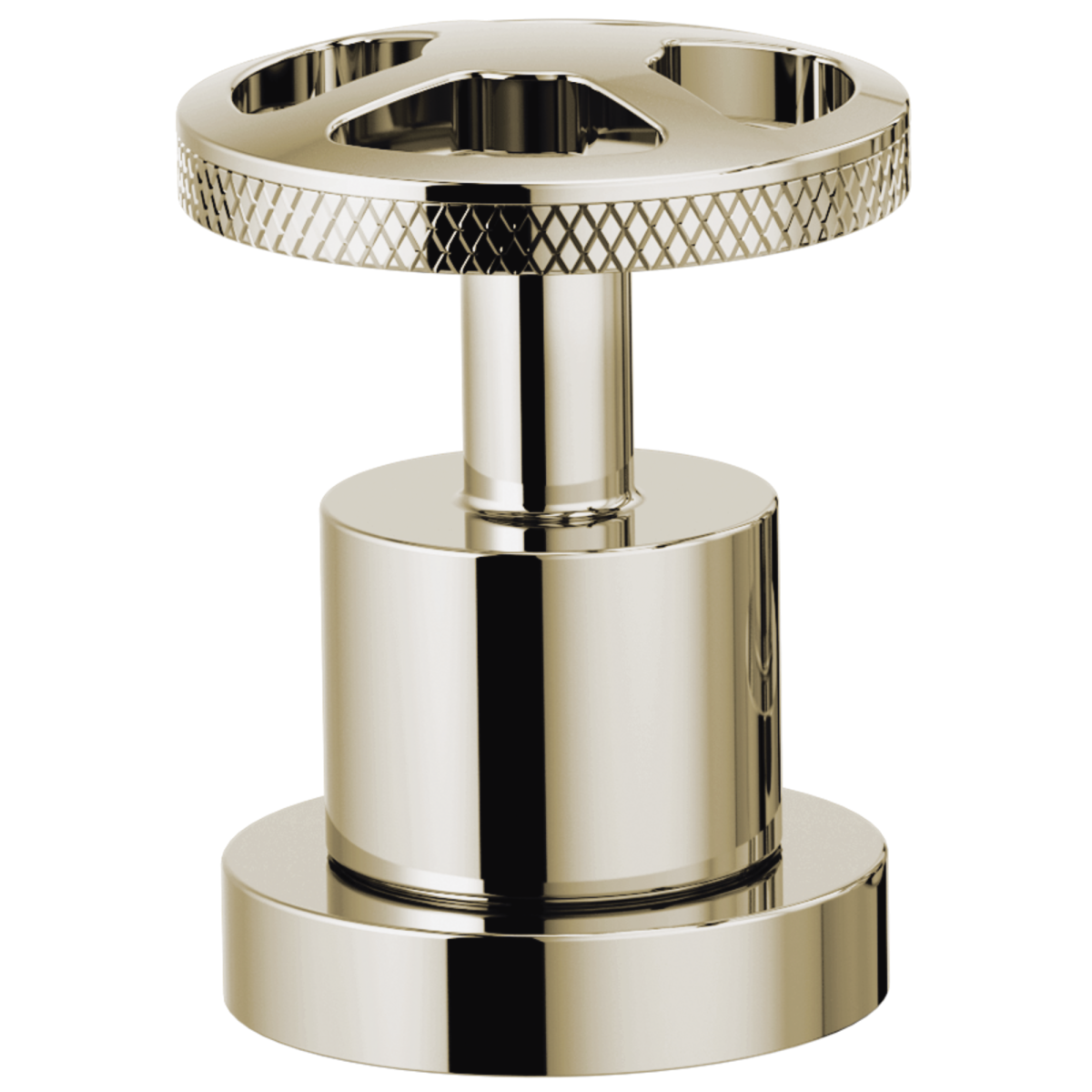 BRIZO Litze Roman Tub Faucet Wheel Handle Kit — Polished Nickel