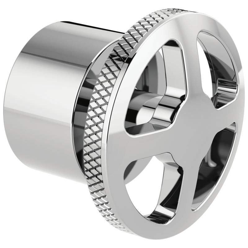 BRIZO Litze Single-Handle Floor Mount Tub Filler Wheel Handle Kit — Chrome