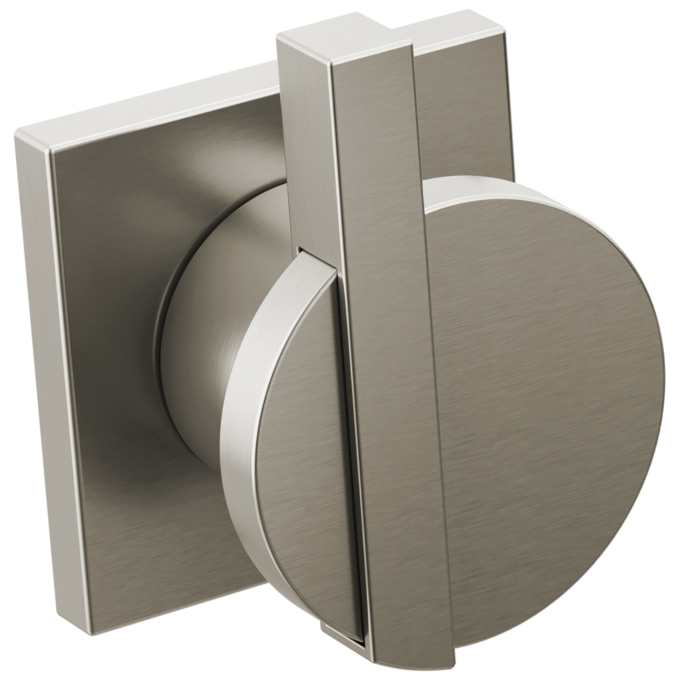 BRIZO Frank Lloyd Wright Two-Handle Wall Mount Tub Filler Lunar Handle Kit — Luxe Nickel
