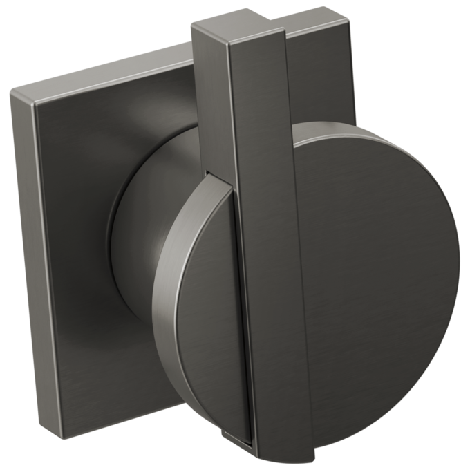 BRIZO Frank Lloyd Wright Two-Handle Wall Mount Tub Filler Lunar Handle Kit — Luxe Steel