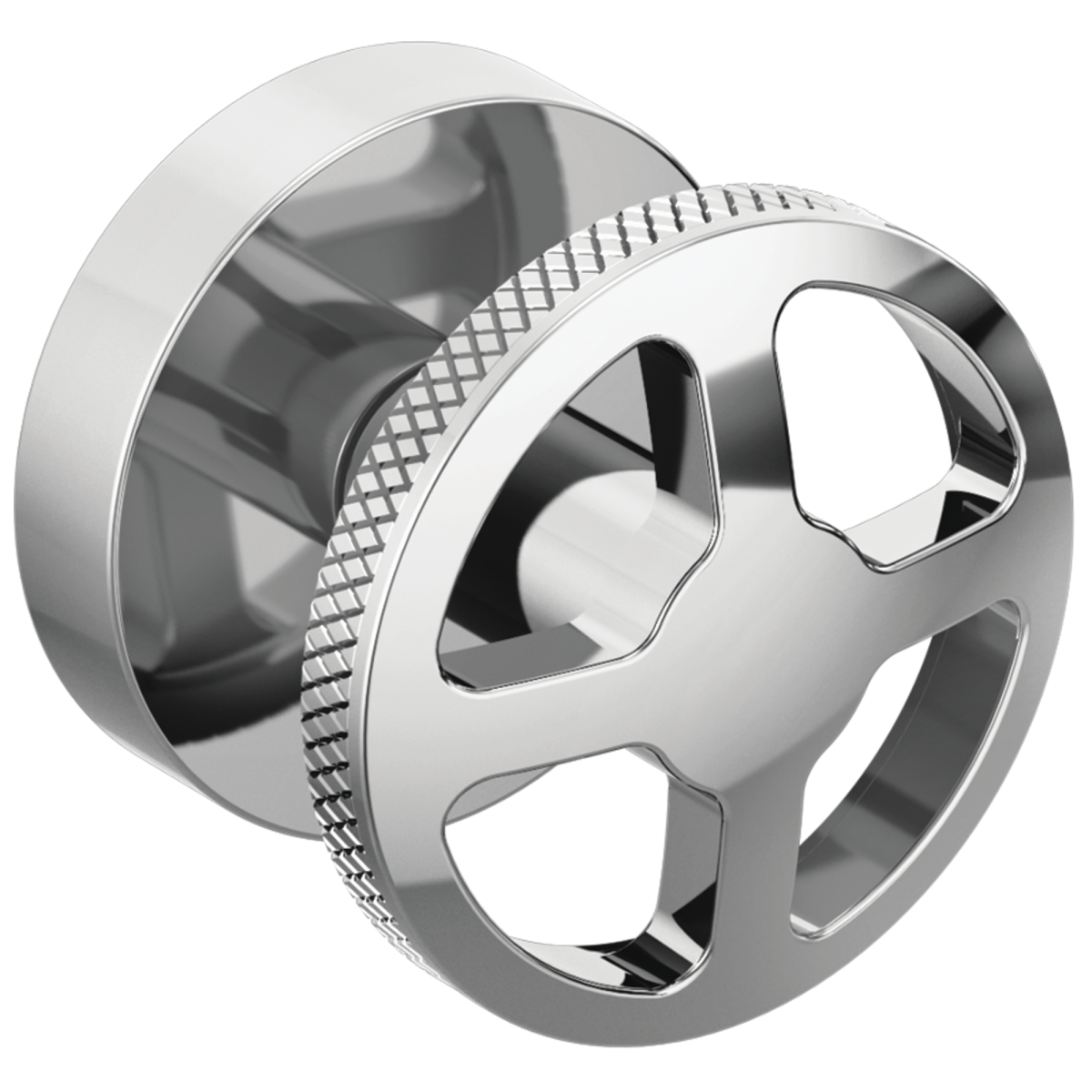 BRIZO Litze Two-Handle Wall Mount Tub Filler Wheel Handle Kit — Chrome