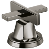 BRIZO Levoir Widespread Lavatory Low Cross Handle Kit — Brilliance Black Onyx